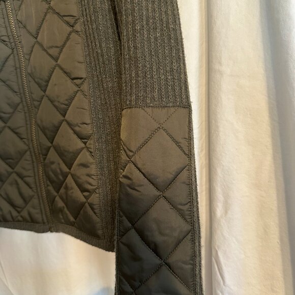 Barbour Sporting Zip Knit Jacket Wool Women's 18UK 14US Quilted English Country - Picture 5 of 6